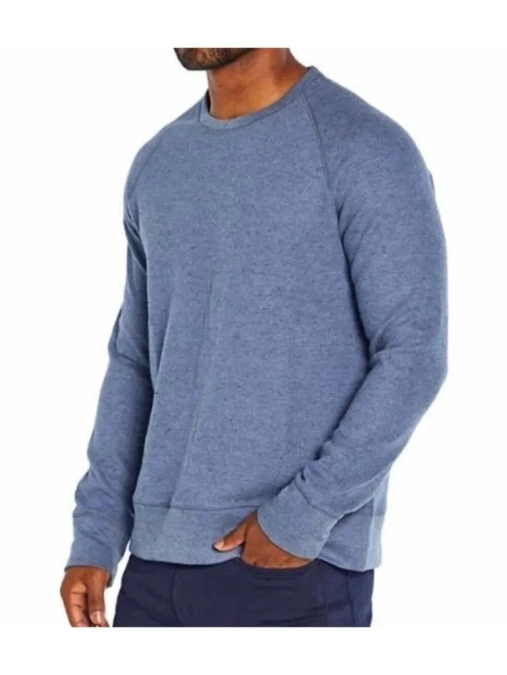 Banana Republic Men's XL Blue Crew Pullover Sweatshirt Cotton Blend F1058